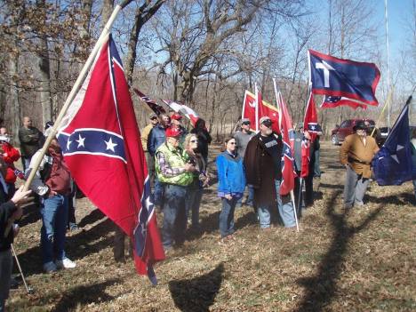 National Confederate Flag Day Centralia Battle Field 2016